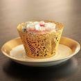 thumbnail image 4 of Leaf Filigree Cupcake Wrappers Wraps Liners Wedding Xmas Decoration Macarena Envoltura de la envoltura de la torta, 4 of 4