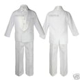 thumbnail image 1 of Infant Toddler Kid Teen Boy Wedding White Shawl Lapel Formal Tuxedo Suit sz S-20, 1 of 6