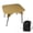 Khaki, variant on Folding Camping Table Aluminum Portable Table with Adjustable Height for Outdoor