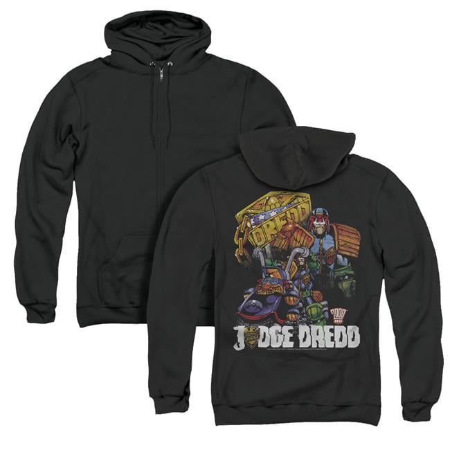 Judge Dredd Bike And Badge Adult Crewneck Sweatshirt
