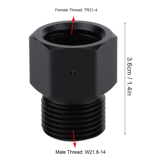 Adaptador De Cilindro De CO2, Convertidor De Cilindro De Refresco, Accesorios Para Fabricante De Refrescos, Rosca Hembra Para Barril De Cerveza Para Acuario W21.8