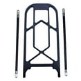 thumbnail image 4 of Foldable Bike Luggage Rack Back Seat Tailstock Holder Rear Folding Bike Rack Black, 4 of 8