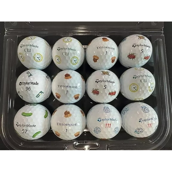 Pre-Owned TaylorMade PIX Mix Golf Balls PIX Very Rare!, Mint / AAAAA Condition, 48 Pack