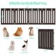 thumbnail image 2 of 24" Folding Wooden Freestanding Pet Gate Dog Gate W/360&deg; Hinge Espresso ShopWise Round, 2 of 6