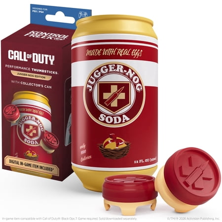 KontrolFreek Jugger-Nog Performance Thumbsticks - Collector's Edition - PlayStation 4 (PS4), PlayStation 5 (PS5) Controller - Red and Cream