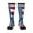 3 Black, variant on fisherman fishing with USA flag Print Contrast Color Stockings, Elastic Sports Socks Warm Socks Clothing Accessories, Adult Unisex