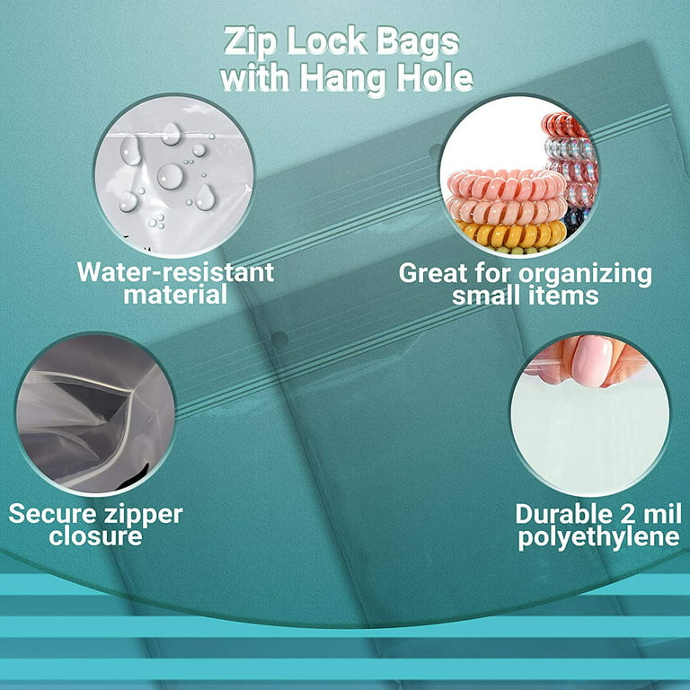 Buy 5mil Clear/3mil Metallized Silver Zipper Vacuum Bags w/ Hang Hole