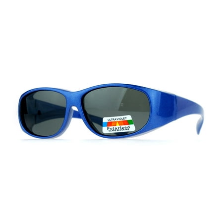 SA106 Polarized Kids Size 48mm Fit Over Sunglasses Blue