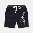 thumbnail image 2 of JSGEK 6-7 Years Kids Regular Fit Summer Soft Shorts Comfort Solid Color Boys Elastic Waist Shorts Boys' Athletic Shorts Navy, 2 of 3