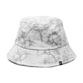 DALIX Tie Dye 100% Cotton Unisex Outdoor Summer Bucket Hat in Gray - Extra Large