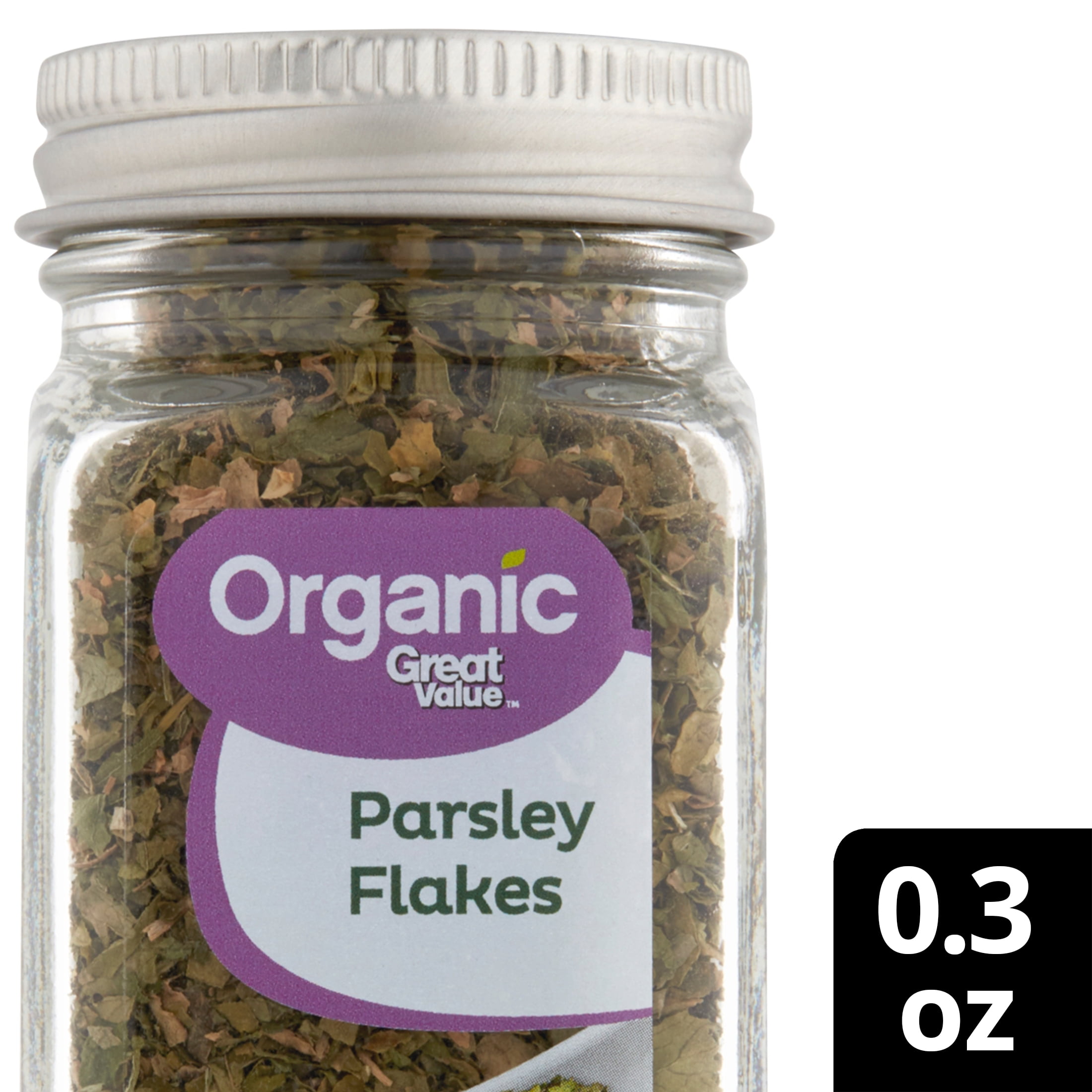 Great Value Organic Parsley Flakes, 0.3 oz