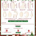 thumbnail image 2 of DIY Christmas Decor Making Kit Includes 100 Pcs 10 Styles Wood Pendants 100 Pcs Iron Bell Pendants 10 Bundles Hemp Rope for DIY Christmas Tree Decoration DIY Crafts Hanging Ornaments, 2 of 9