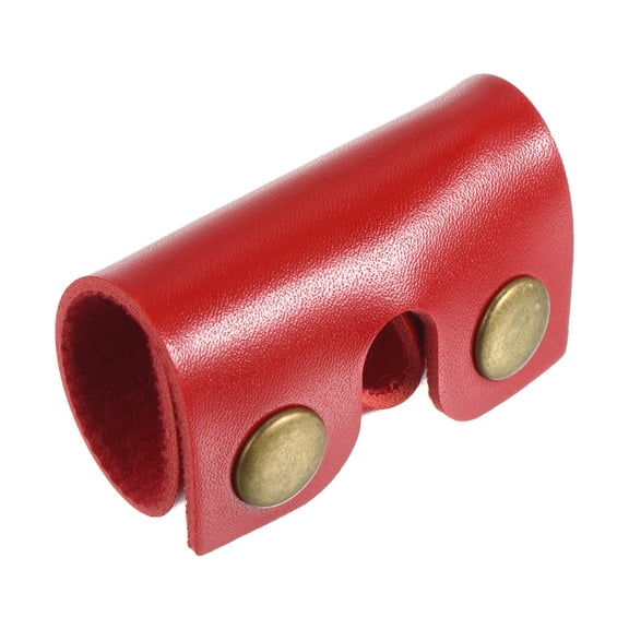 Uxcell Leather Razor Head Protecting Cover Safety Razor Head Protecting Sheath Red