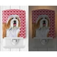 thumbnail image 2 of Caroline's Treasures LH9150CNL Bearded Collie Hearts Love and Valentine's Day Portrait Ceramic Night Light, 6x4x3",, 2 of 2