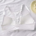 thumbnail image 5 of Hilenly Women's Front Closure Lace Bras V Plunge Push Up Bras Racerback No Underwire Bralettes, 5 of 7