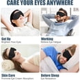 thumbnail image 5 of Heated Eye Mask,  Cordless Heated Eye Masks for Dry Eyes, Washable Warm Eye Compress Eye Heating Pad for Eye Relief Stye Treatment Improved Sleep Travel (Black), 5 of 6