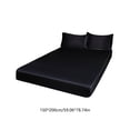 thumbnail image 3 of Queen Satin Sheet Set 4 Piece Deep Pocket Microfiber Bedding for Hot Sleepers up to 16 Inch Mattress, 3 of 6