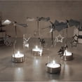 thumbnail image 4 of jifeng Christmas Decor Rotating Candle Tea Light Holder Candlestick Deer, 4 of 9