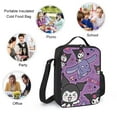 thumbnail image 3 of Kuromi And My Melody Lunch Bag, Insulated Lunch Bag for Women Men Lunch Box Container Bag Reusable Lunch Tote Bag for Office, Work, Beach, Travel, Picnic, 3 of 7