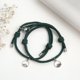 thumbnail image 2 of Muyoka Pulsera magnética para parejas, ajustable, atrayente, a juego, hecha a mano, cuerda, parejas, pulseras, cadena, amor, joyería, regalos para pareja, novio, novia, mejor amigo, verde Muyoka Hogar, 2 of 6