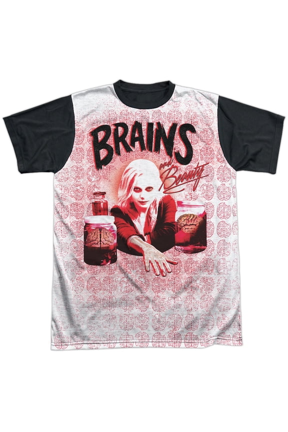 Brains Unisex Adult Halloween Costume Sublimated T Shirt