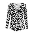 thumbnail image 6 of Brilliant Sleepwear for Women Plus Size Women’s Valentine's Day Not Positioned Print V-Neck Long Sleeve Sexy Bodysuit Sexy Lingerie Pajamas Romper clearance clothes under $10.00, 6 of 6