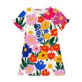 thumbnail image 4 of RXIRUCGD 2025 Vêtements d'Été pour Enfants 3-12 Ans Mode Imprimée Pyjama Rêveur Mi-Mollet Chemise de Nuit, 4 of 4