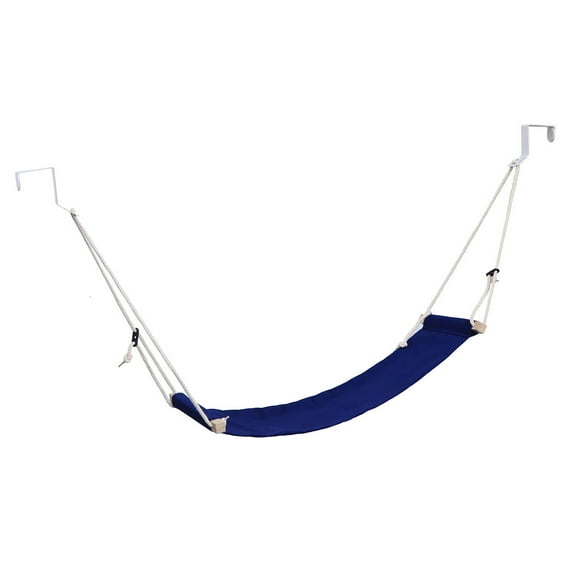 SEWCHICS Desk Foot Hammock Blue Ergonomic Footrest Easy to Carry and Fold
