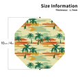 thumbnail image 2 of Leather Coasters with Heat-resistant for Drinks, Palm tree_AM -标题2 Octagon, 2 of 5
