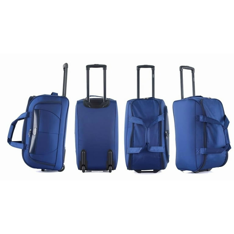 IZOD Carol Lightweight Soft Shell Rolling Duffel Bag with Wheels