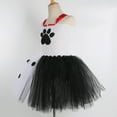 thumbnail image 2 of Girl Dalmatian Halloween Costume Christmas Vintage Polka Dots Dress Set, 2 of 5