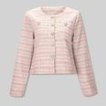 thumbnail image 1 of MKLEKYY Veste Légère Femme Design Français Ample Courte Style Mode Petite Veste à Parfum Femme, 1 of 8