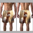 thumbnail image 3 of luoweisi Men's Beach Shorts Quick Dry Swim Trunks with Mesh Lining Alpaca L, 3 of 5