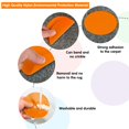 thumbnail image 4 of Carpet Circles IKAYAS, 60 unidades, manchas de nailon de 10 cm, color naranja, 4 of 5
