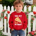 thumbnail image 2 of oqasdz Girls Hoodie Boys Valentine'S Day Graphic Hoodie Blend Long Sleeve Crewneck Sweatshirt Pullover Durable Soft Casual Streetwear, 2 of 4