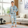 thumbnail image 6 of FORMRS Onesies Pajama for Adults Unisex Hoodie Winter Jumpsuit One Piece Sleepwear, Sizes S-2XL, Vibrant Cute Cat, 6 of 7