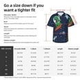 thumbnail image 5 of Disketp Hawaiian Shirts For Men,Dinosaur Astronaut Space Surfing Print Mens Casual Short Sleeve Button Down Shirts Beach Shirt, 5 of 7