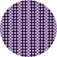 thumbnail image 1 of Ahgly Company Machine Washable Indoor Round Transitional Dark Purple Area Rugs, 4' Round, 1 of 7