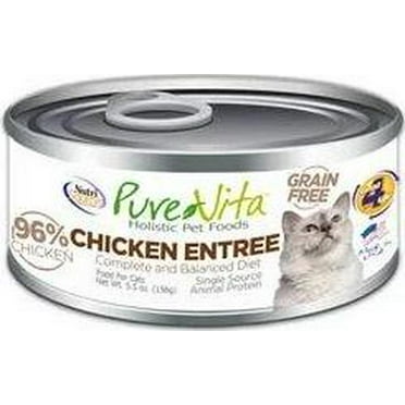 PureVita PureVita Grain Free 96% Real Chicken Entree Canned Cat Food 5.5-oz, case of 12