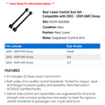 thumbnail image 2 of Rear Lower Control Arm Set - Compatible with 2002 - 2009 GMC Envoy 2003 2004 2005 2006 2007 2008, 2 of 2