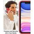 thumbnail image 6 of Entronix Heavy Duty Case Compatible with iPhone 11 Pro, Shockproof Hard Cover, Red, 6 of 7