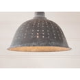 thumbnail image 4 of Metal Colander Pendant Light in Weathered Zinc 12 Inches Diameter, 4 of 4