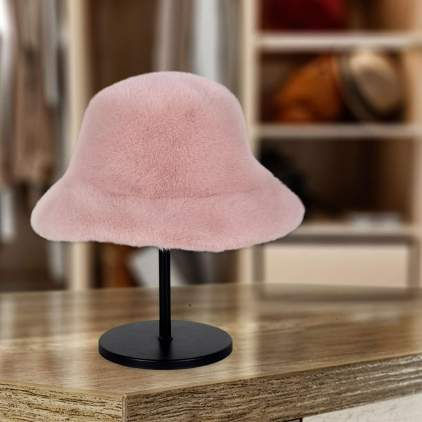 Sombrero de pescador de invierno suave para mujer, ideal para ir de compras, pescar, hacer senderismo y hacer excursiones. rosa