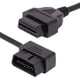 thumbnail image 1 of OBD2 OBD II 16 pines ángulo recto macho a hembra cable adaptador de diagnóstico extensión de coche 39 pulgadas, cable OBD2 macho a OBD hembra codo en forma de L herramienta de diagnóstico de potencia completa 16 pines brillar Electrónica, 1 of 5