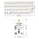 thumbnail image 4 of Pegatina de teclado Transparente 37 49 61 Teclado Electrónico 88 Key Piano Stave Nota Etiqueta Versión de la Notación & Partitura para Teclas Blancas TOMSHOO Pegatina de teclado, 4 of 6