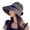 Black, variant on Wide Brim Straw Sun Hat 50 UV Protection Foldable Panama Fedora Cloche Summer
