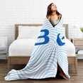 thumbnail image 5 of University At Buffalo Logo Fleece Blanket, Very Soft Microfiber Flannel Blanket for Couch Warm and Cozy for All Seasons, 5 of 6