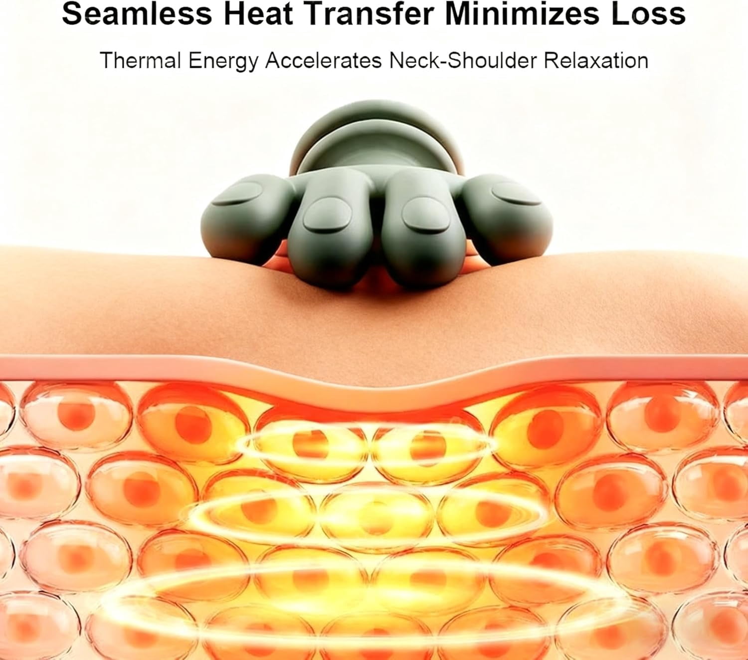 The Bionic 3D Neck & Shoulder Massager with Heat, 4D Shiatsu Deep Tissue Massage for Pain Relief, Cordless Rechargeable, Green