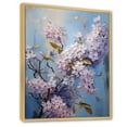 thumbnail image 2 of Designart "Blooming Lilac Bush In Purple And Blue I" Lilacs Floater Framed Canvas Art Print, 2 of 5