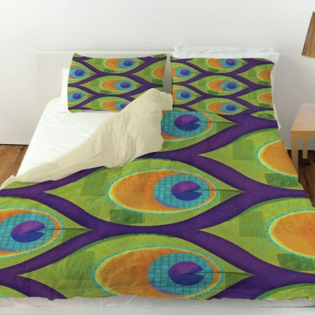 Manual Woodworkers & Weavers Peacock Pattern 10 Duvet Cover